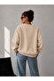 Unisex Halloween Themed Print Oversize Crew Neck Sweatshirt - 4