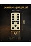 Luxury Leather Boxed Premium Domino Set 28 Pieces with Spinner Double 6 Melamine Cream Stone Family Game Gift Model - 4