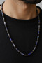 Men's Sodalite Hematite and Onyx Necklace Bracelet Set with Original Natural Stone - 4