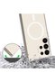 Galaxy S24 Ultra Case Thick Silicone Magsafe Camera Raised Transparent Marçev - 4