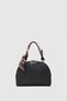 Elia Scarf Detailed Handbag and Crossbody Bag Black