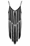 Beaded Transparent Tassel Blouse