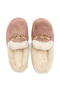 Diaz Buckle Plush Women's House Slippers Dark Pink 37/41 - 4