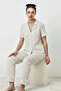 V-Neck Closure Elastic Waist Snow White Pajama Set - 4