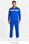 Men's stand collar zippered striped raschel tracksuit set 2394 - 2