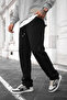 Men's Relaxed Fit Wide Leg Elastic Waist Winter Knitted Sweatpants - 2