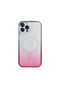 iPhone 15 Pro Max Case Color Gradient Magsafe Transparent Camera Raised Silicone Case - 4