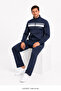 Men's stand collar zippered striped raschel tracksuit set 2394 - 2