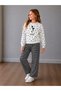 Girls' Fall Clothing Set for Nursery and Kindergarten, Cotton Sweatshirt and Pants, 3-10 Years Old