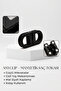 Black Magnet 2-Piece Magnetic Buckle