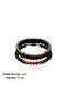 Natural Stone Combined Brown Genuine Leather Men's Bracelet Set - 3