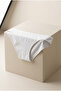 Women's Cotton Lycra Wide Elastic Bikini Panties White Single - 2