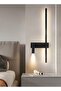 مصباح حائط داخلي بتصميم شريطي LED بسيط بطول 80 سم بإضاءة دافئة بدرجة 3000 كلفن، مصباح حائط لغرفة الن - 6