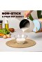 JKJ&ZXZ 2.5 Quart Non-stick Ceramic Sauce Pan with Lid, Small Milk Pots for Cooking with Pour Spout, - 7