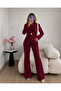 Gold Single Button Notched Lapel Jacket Trousers Blazer Suit - 3