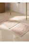 Sparkling Choices by Shining Store Floral Embroidered Jacquard Bath Mat Set of 2 - 2