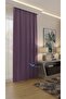 Modern Background Curtain - Single Panel - Ready for Cornice - Stain Resistant - Lilac - Pleatless Flat Installation - Extrafoam Gathering