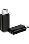 محول مايكرو USB الى USB C، محول من النوع C انثى الى مايكرو B ذكر كيو سي 3.0 لنقل البيانات متوافق مع