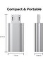 محول مايكرو USB الى USB C، محول من النوع C انثى الى مايكرو B ذكر كيو سي 3.0 لنقل البيانات متوافق مع - 3