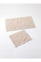 Sparkling Choices by Shining Store Floral Embroidered Jacquard Bath Mat Set of 2 - 3