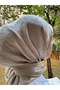 Hijab Women's Big Loop Pattern Scarf Mink - 3