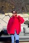 Women's High Collar Snap Fastener Fabric Shirt Jacket Sun468 - 4
