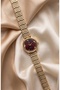 3-Piece Women's Steel Watch Set with Gold & Burgundy & Silver Color Bands Vintage Women's Wristwatch Old Money Elegant Stylish Luxury Premium |   Limited Edition 2026 - 8