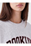 Brooklyn Printed Oversize Women's Sweatshirt - 3