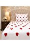 Elastic Fitted Sheet Set Heart Pattern - Leopard Pattern (Single & Double) - 3