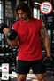Red Sportsman's Tank Top Unprinted Crew Neck Cotton Sleeveless Tank Top Men's - 2