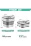 Hasthib Collapsible Food Container with Transparent Lid Large Capacity 11-27 Lbs Multi-Purpose Food Storage Container for - 2