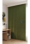 Modern Background Curtain - Single Panel - Ready for Cornice - Stain Resistant - Grass Green - Flat Installation Without Pleats - Extrafoam Gathering - 4