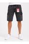 Cargo Pocket Capri with Side Pockets Black Snow
