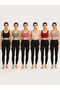 Women's Flat Thick Strap Supported Crop Sports Bustier Flexible Daily Fitness Top - 3