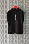 Just Gym Front and Back Printed Zero Sleeve Hooded 100% Cotton Sports Tshirt - 2