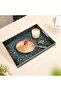 Large Rectangular Ottoman Serving Tray Plastic Serving Tray with Handles for Living Room for Ottoman Coffee Table Boho Style - 4