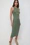 Rochie midi cu decolteu - 4
