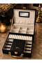 Luxury Mirrored Multi-Use Two-Tier Stylish Jewelry Gemstone Coin Gold Organizer - 3