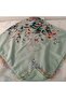 Handmade Needlework Writing, Scarf, Yemeni, Mevlit Cover, Head Cover, 4 Sides Embroidered, 100% Cotton, 100*100cm - 3