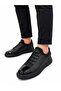 Men's Genuine Leather Rubber Laced Sneakers - 3
