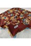 Handmade Needlework Writing, Scarf, Yemeni, Mevlit Cover, Head Cover, 4 Sides Embroidered, 100% Cotton, 100*100cm - 5