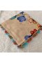 Handmade Needlework Writing, Scarf, Yemeni, Mevlit Cover, Head Cover, 4 Sides Embroidered, 100% Cotton, 100*100cm - 5