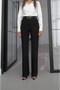 Black Raven Belted Spanish Flare Pants - 4