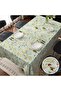 مفرش طاولة مستطيل من تزويق، مقاوم للماء، مقاوم للزيت، غطاء طاولة ينظف بالمسح، لتناول الطعام والتخييم - 4