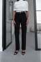 Black Cut-Cut Hem Belted Jeans - 5