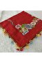 Handmade Needlework Writing, Scarf, Yemeni, Mevlit Cover, Head Cover, 4 Sides Embroidered, 100% Cotton, 100*100cm - 6