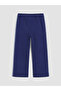 Özmarka New Season Navy Blue Side Striped Baby Girl Sweatpants - 4