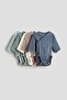 5-pack wrapover bodysuits