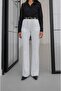 Ecru Raven Belted Spanish Flare Pants - 2