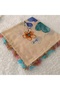 Handmade Needlework Writing, Scarf, Yemeni, Mevlit Cover, Head Cover, 4 Sides Embroidered, 100% Cotton, 100*100cm - 3